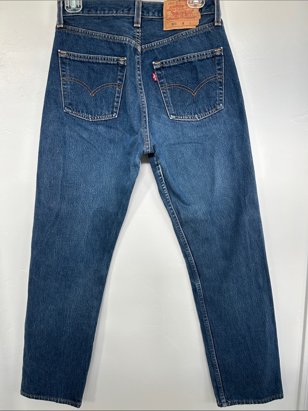 Women's Levi Strauss 501 Straight Leg Button Fly Jean Size 29